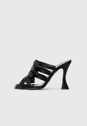 Heeled mules - nero