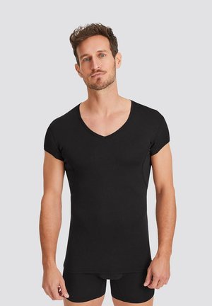 FINN Design ANTI SCHWEISS KÜRZERE ÄRMEL - SCHUTZ AM GESAMTEN - Unterhemd/-shirt - black