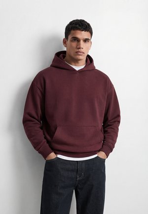 BASIC HOODIE - Kapuzenpullover - burgundy