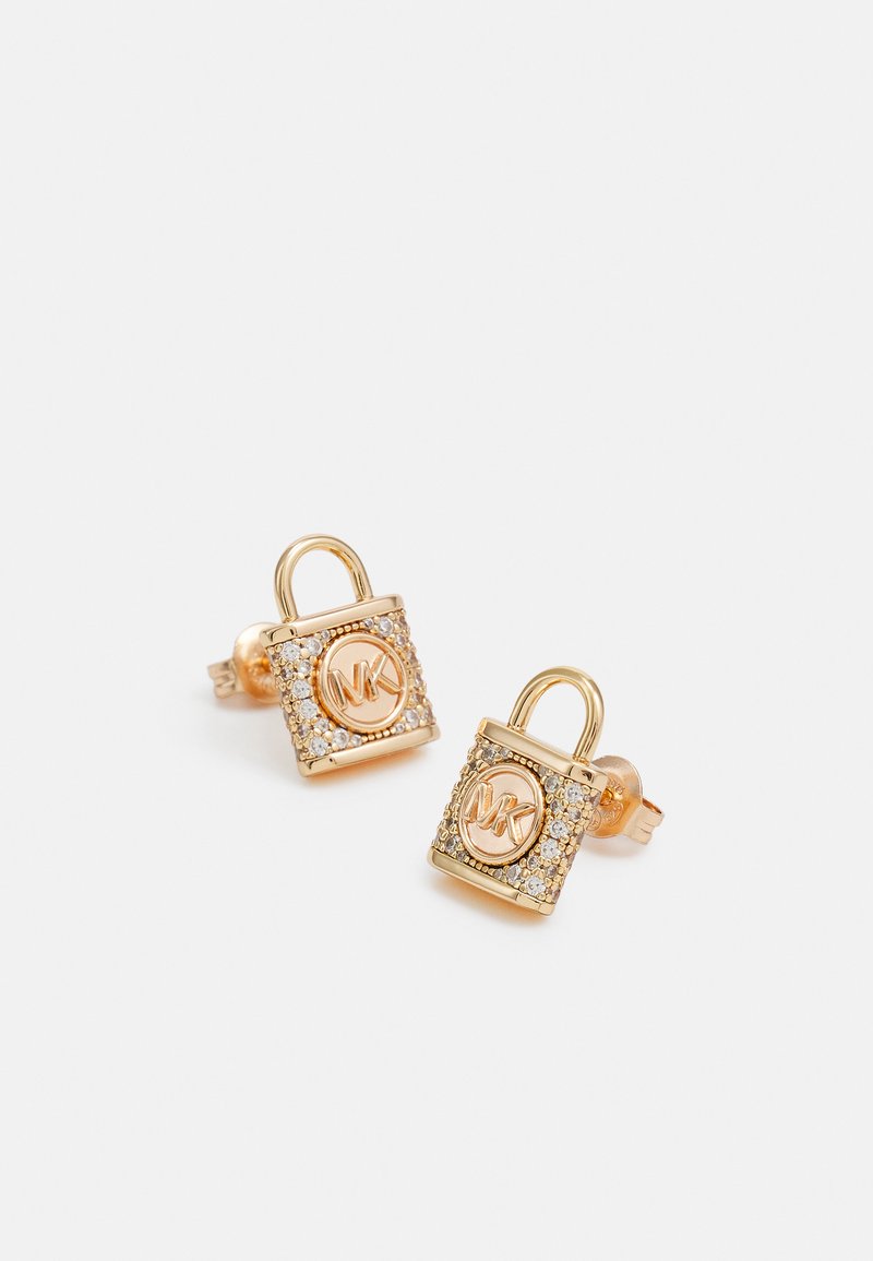 Michael Kors LOCK STUD EARRINGS Ohrringe rose gold-coloured