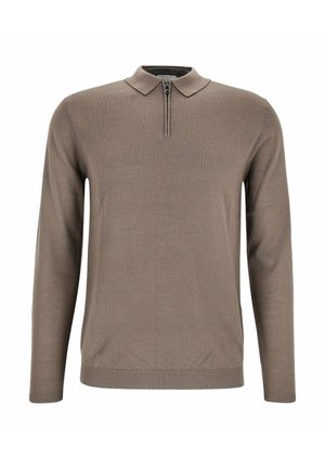 Polo shirt - a brown