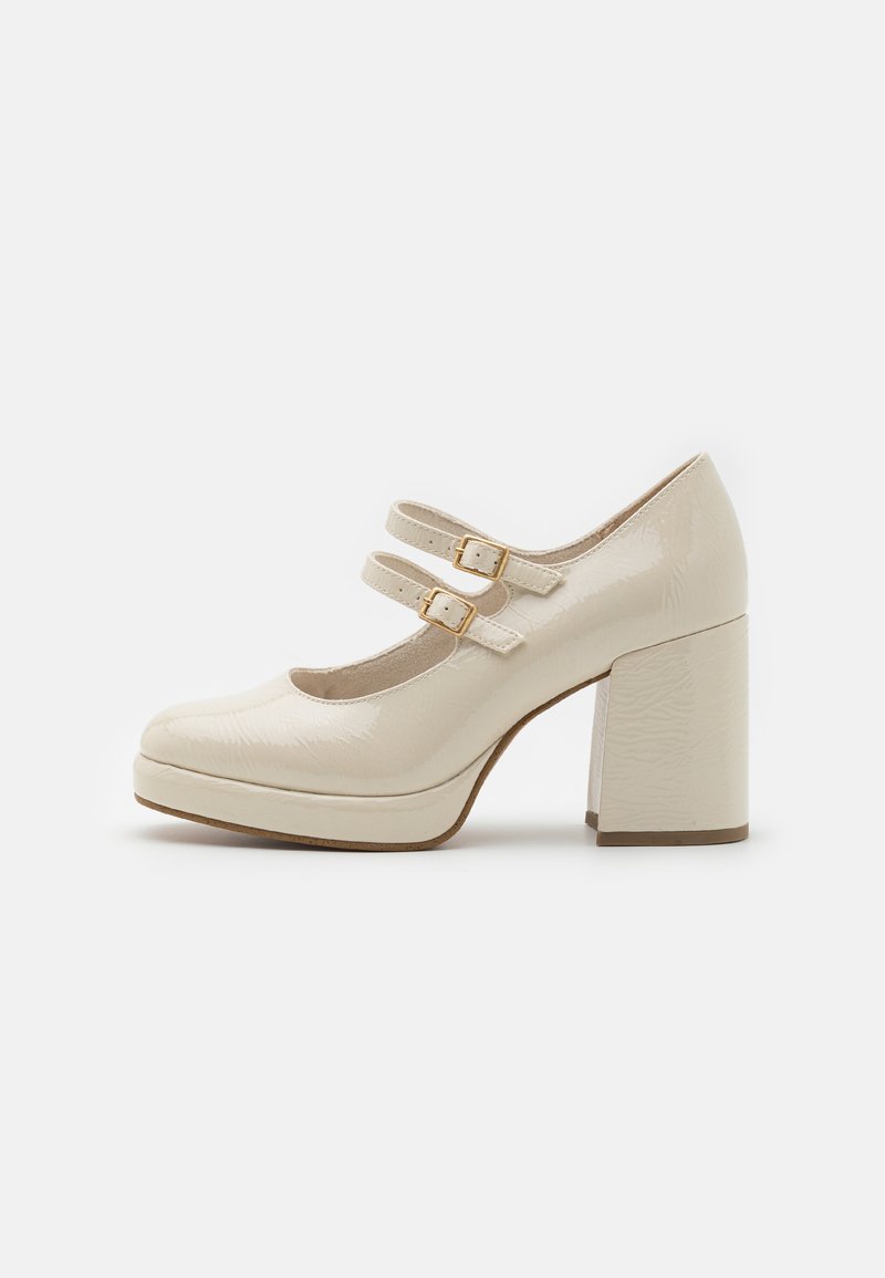 Marco Tozzi Platform magas sarkúk - cream