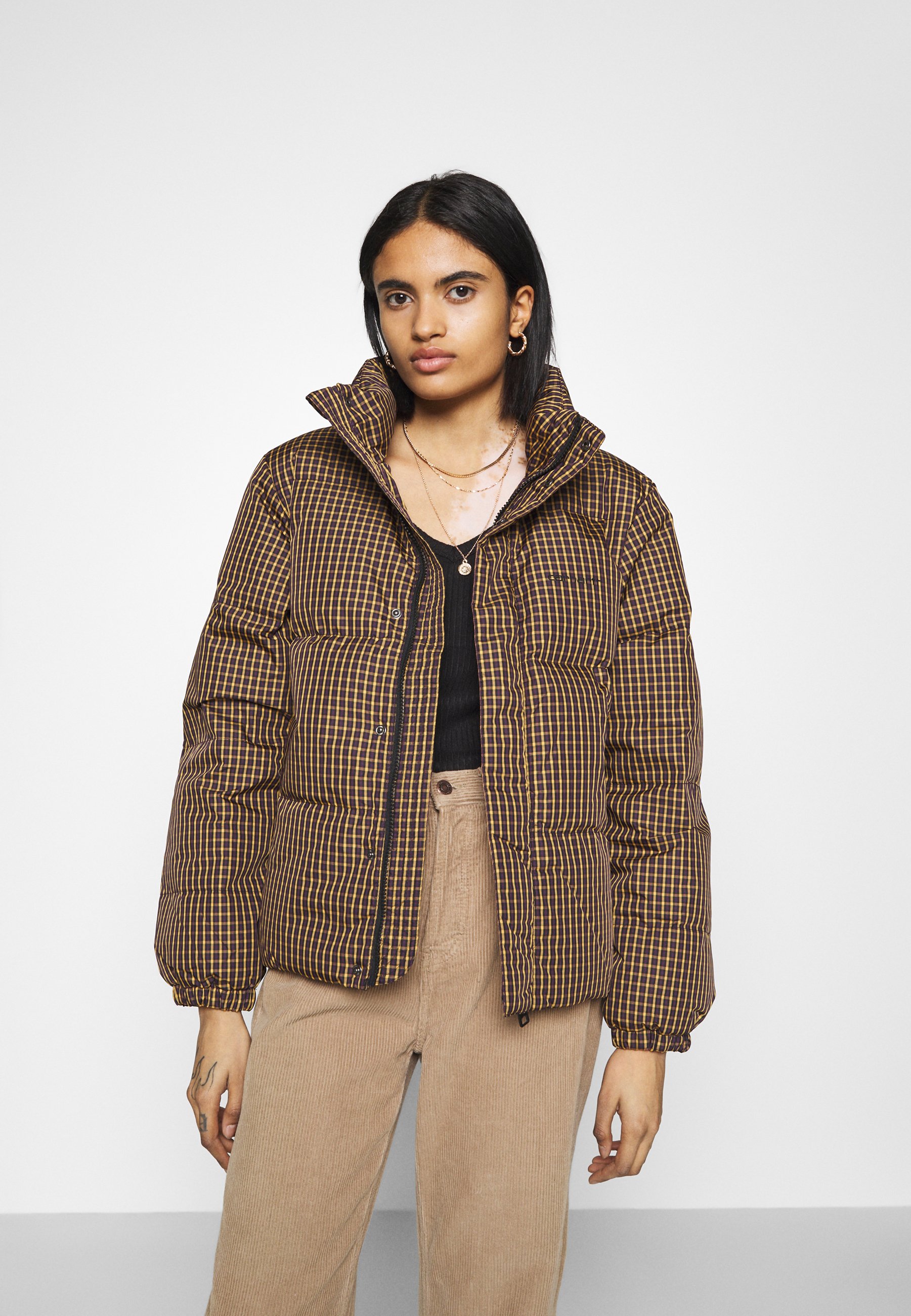 Carhartt WIP DANVILLE JACKET - Gewatteerde jas - winter sun/black/zwart -  Zalando.nl
