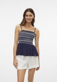 Vero Moda - VMHOUSTON SINGLET - Top - navy blazer Imagen en miniatura 1