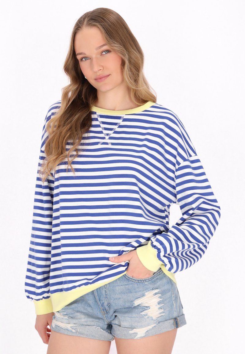 myMo Felpa - blue stripes