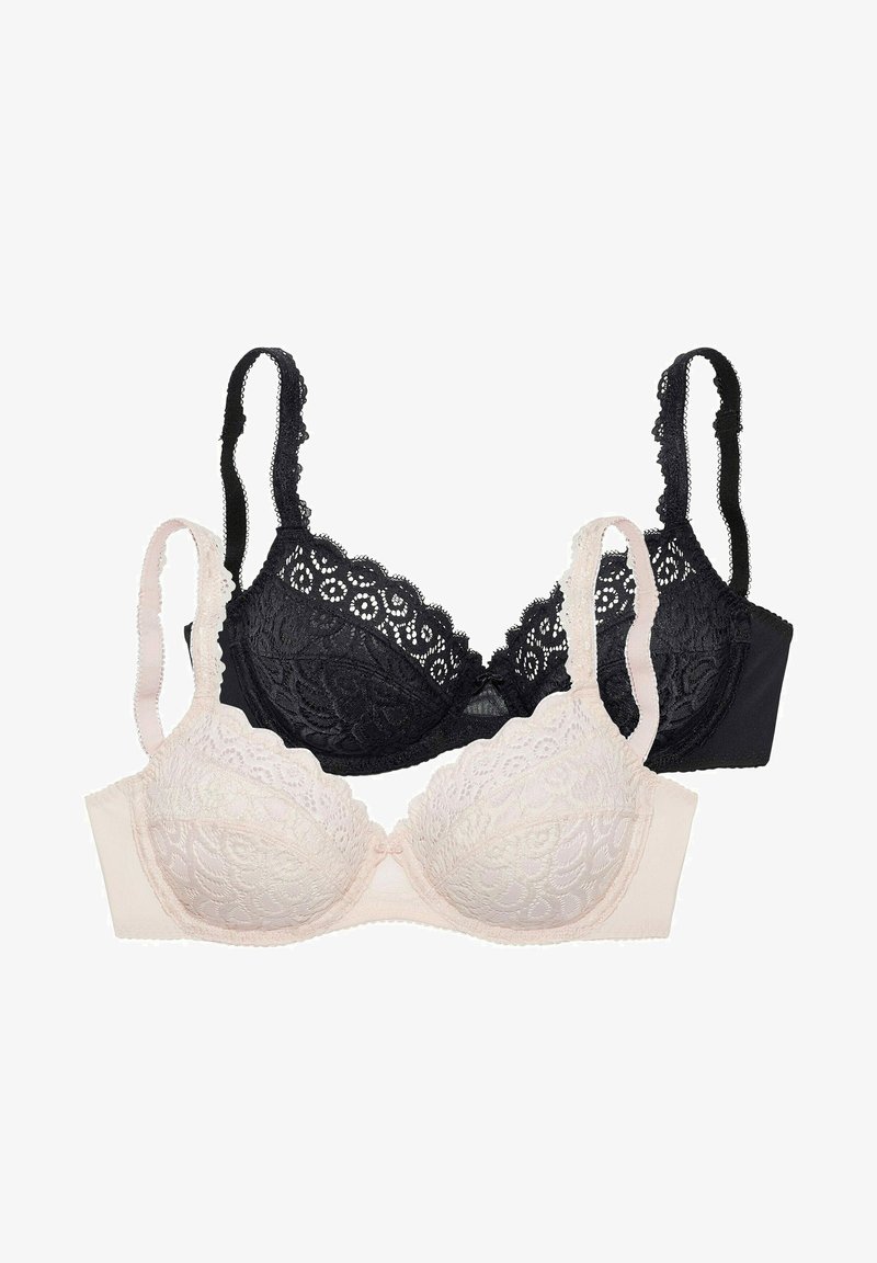 LASCANA 2ER-PACK - Beugel BH - puder schwarz