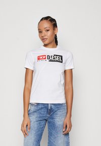 Diesel - T-REG- - T-shirt print - white Miniatuurafbeelding 1