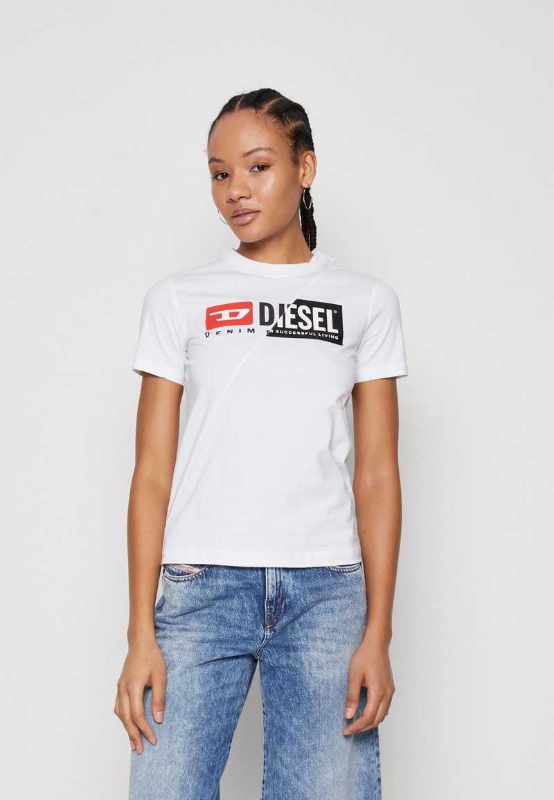 Diesel - T-REG- - T-shirt print - white, Vergroten