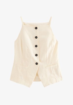 New Look, WHITE RICH THIN STRAP WAISTCOAT - Chaleco - white