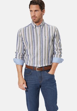 IGNATO - Hemd - khaki gestreift