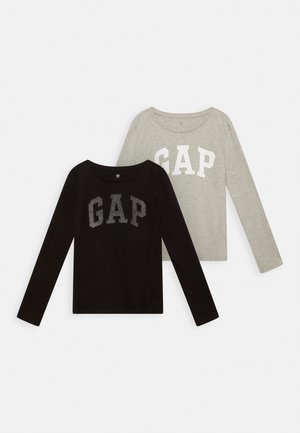 GIRLS 2PACK - Long sleeved top - black