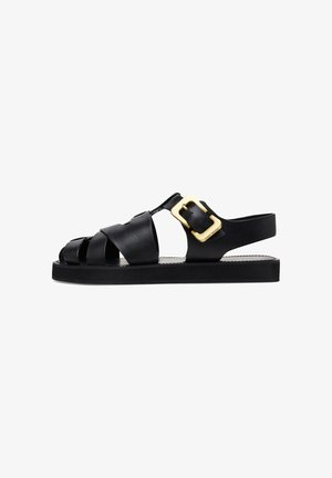 Gino Rossi, LOCK - Sandále na platforme - black