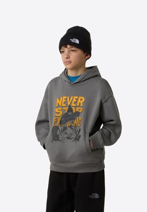 The North Face OVERSIZED GRAPHIC  - Majica s kapuljačom - smoked pearl