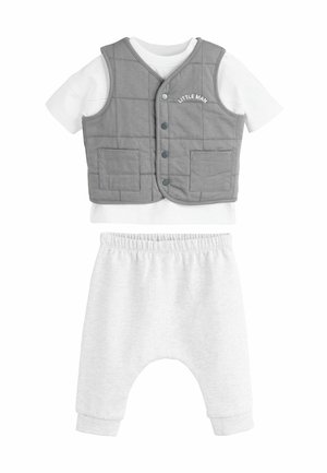 REGULAR FIT - AND JOGGERS 3 PIECE SET - Träningsbyxor - charcoal grey