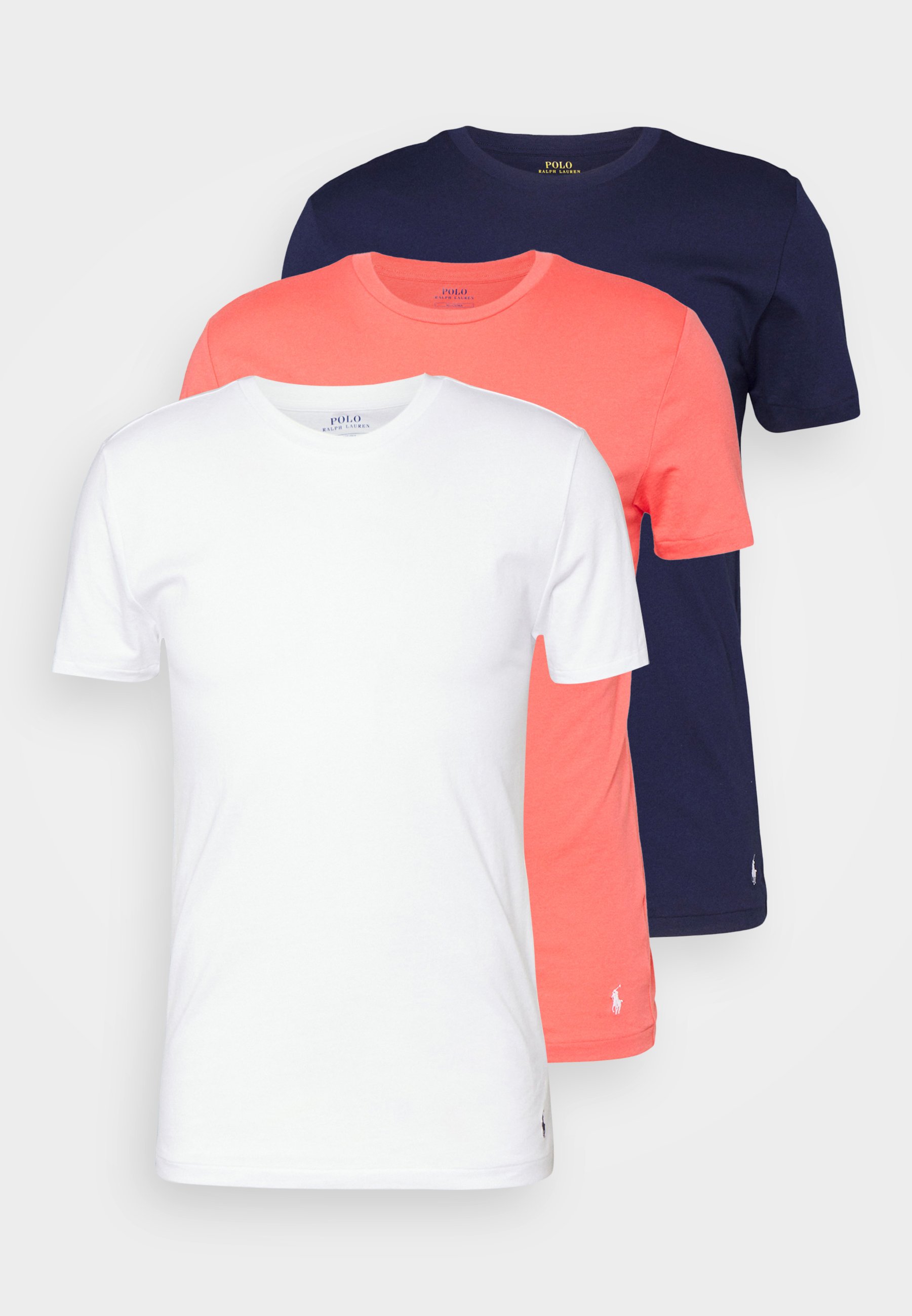 Polo Ralph Lauren CREW UNDERSHIRT 3 PACK - Camiseta interior -  navy/white/amalfi red/azul marino - Zalando.es