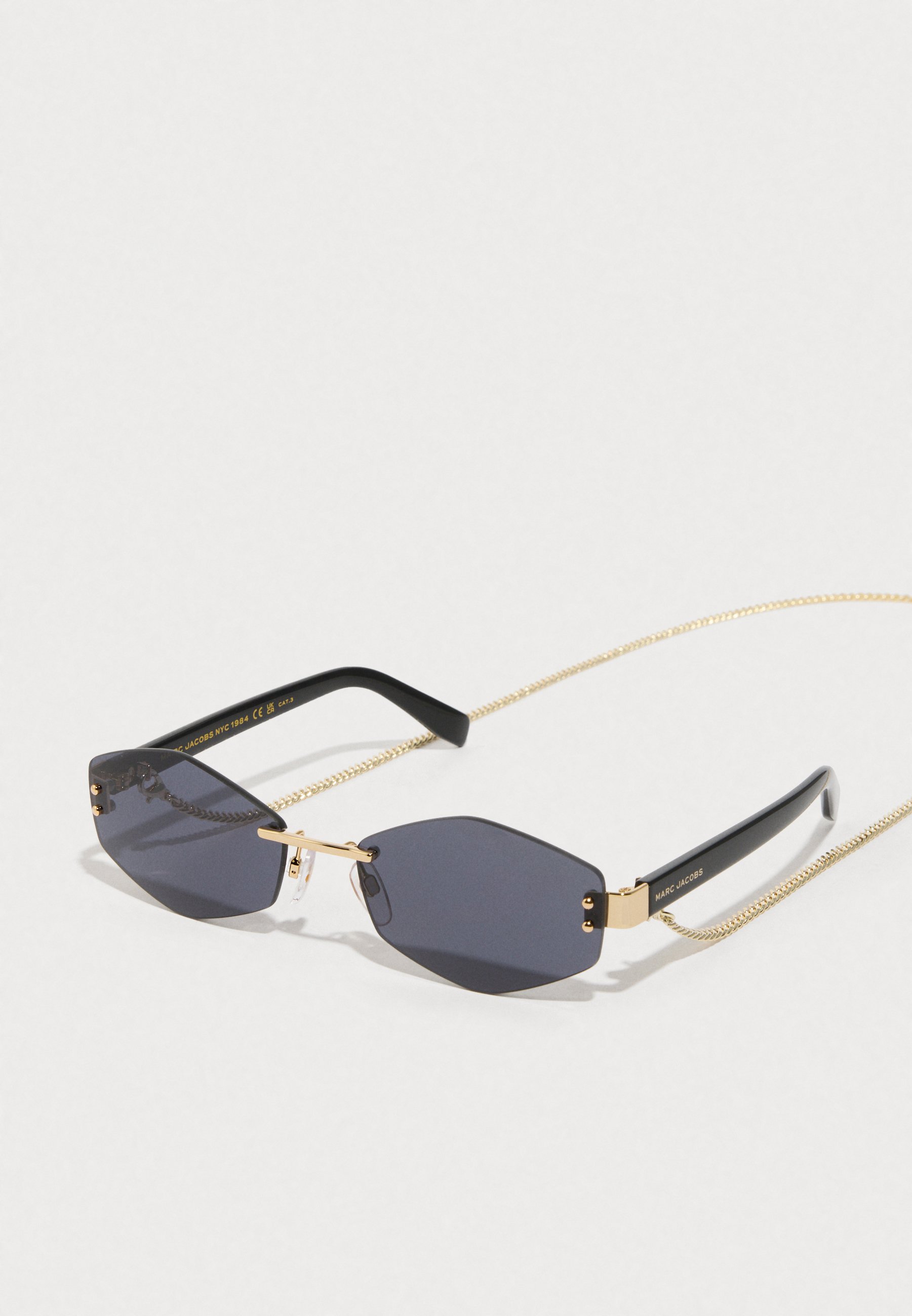 MARC JACOBS AIR UNISEX - Sunglasses - gold-coloured/black/gold