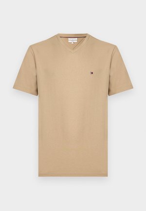 Tommy Hilfiger, ESSENTIAL V NECK TEE CORE - T-Shirt basic - batique khaki