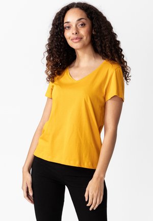 MATHILDA - Jednoduché triko - yellow