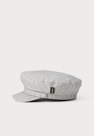 Borsalino BERRETTO FODERATO FASCETTA FRONTALE TESSUTO - Platmale - gessato shiny grigio