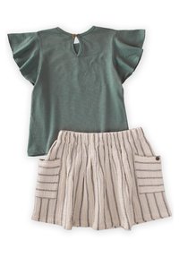 Cigit SET - Majica kratkih rukava s printom - metallic green