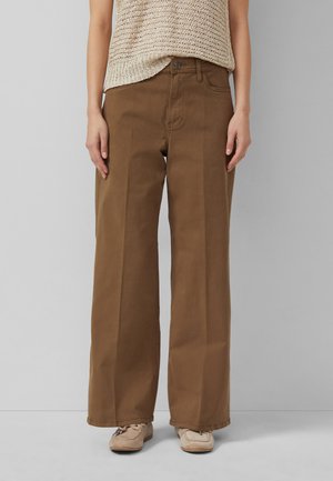 s.Oliver JEANS-HOSE SURI - Wide Leg - dunkelbraun