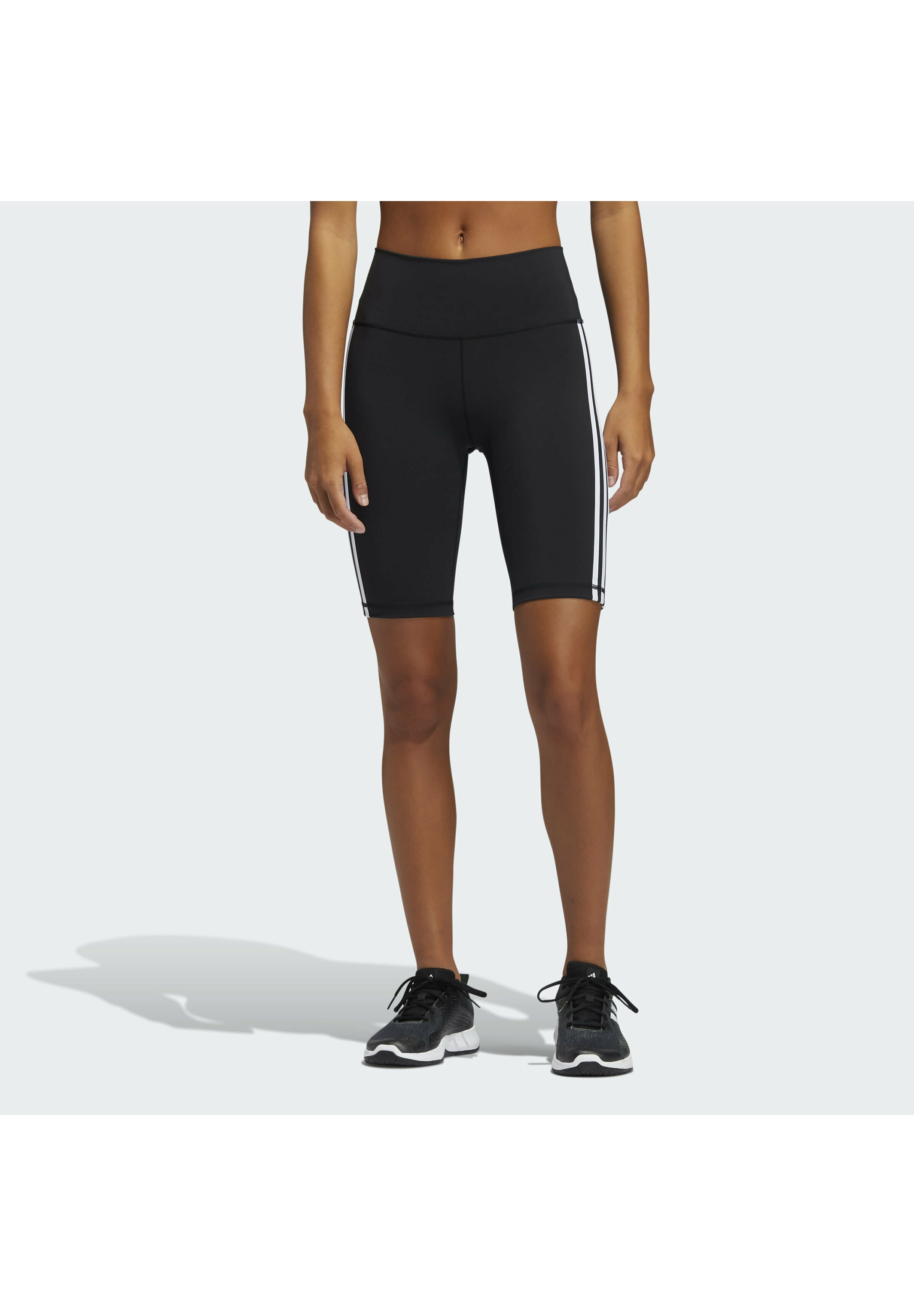 STRIPES SHORT TIGHTS - Leggings - black 