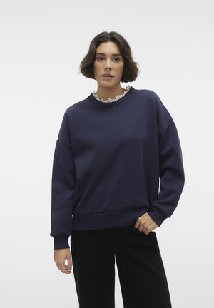 Vero Moda VMEBBA - Φούτερ - navy/white