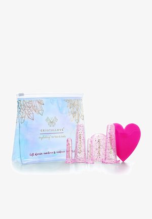 CRYSTALLOVE CRYSTALLOVE BAŃKI SILIKONOWE DO MASAŻU TWARZY I CIAŁA - ROSE różowy