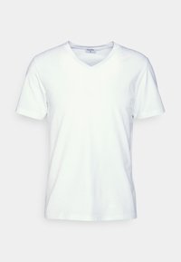 LYCRA V NECK TEE - Jednoduché tričko - white