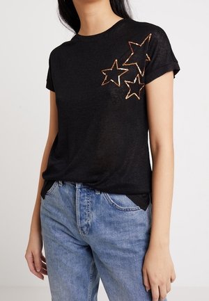T-shirt con stampa - black