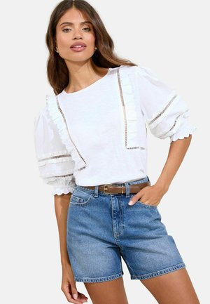 Lipsy REGULAR FIT-PUFF SLEEVE - Bluse - white