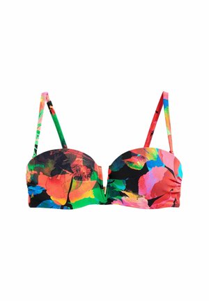 SHAPING BANDEAU REGULAR FIT - Bikinitop - black floral