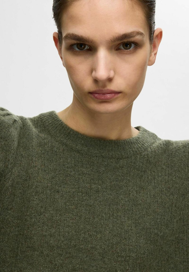 Maglione Donna SELECTED FEMME - Lana E Alpaca, Collo Alto, Maniche Lunghe