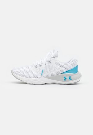 CHARGED VANTAGE 2 - Zapatillas de running neutras - white/halo gray/fresco blue