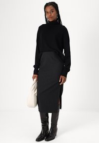 Patrizia Pepe GONNA SKIRT - Zīmuļsvārki - black stripes