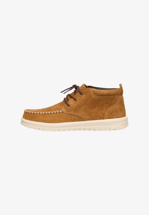 HEYDUDE WALLY NXT MID - STIEFELETTE - Stivaletti stringati - spice brown