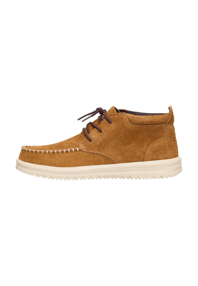 HEYDUDE WALLY NXT MID - STIEFELETTE - Stivaletti stringati - spice brown