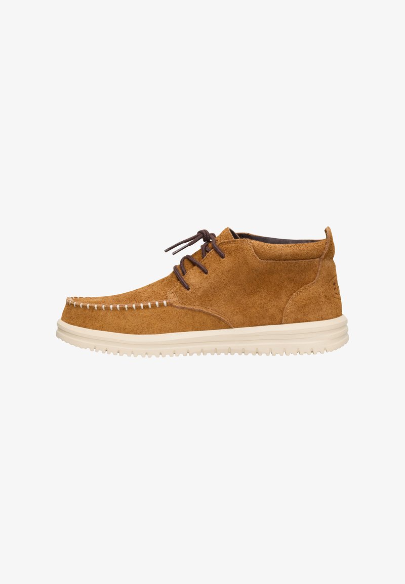 HEYDUDE WALLY NXT MID - STIEFELETTE - Stivaletti stringati - spice brown