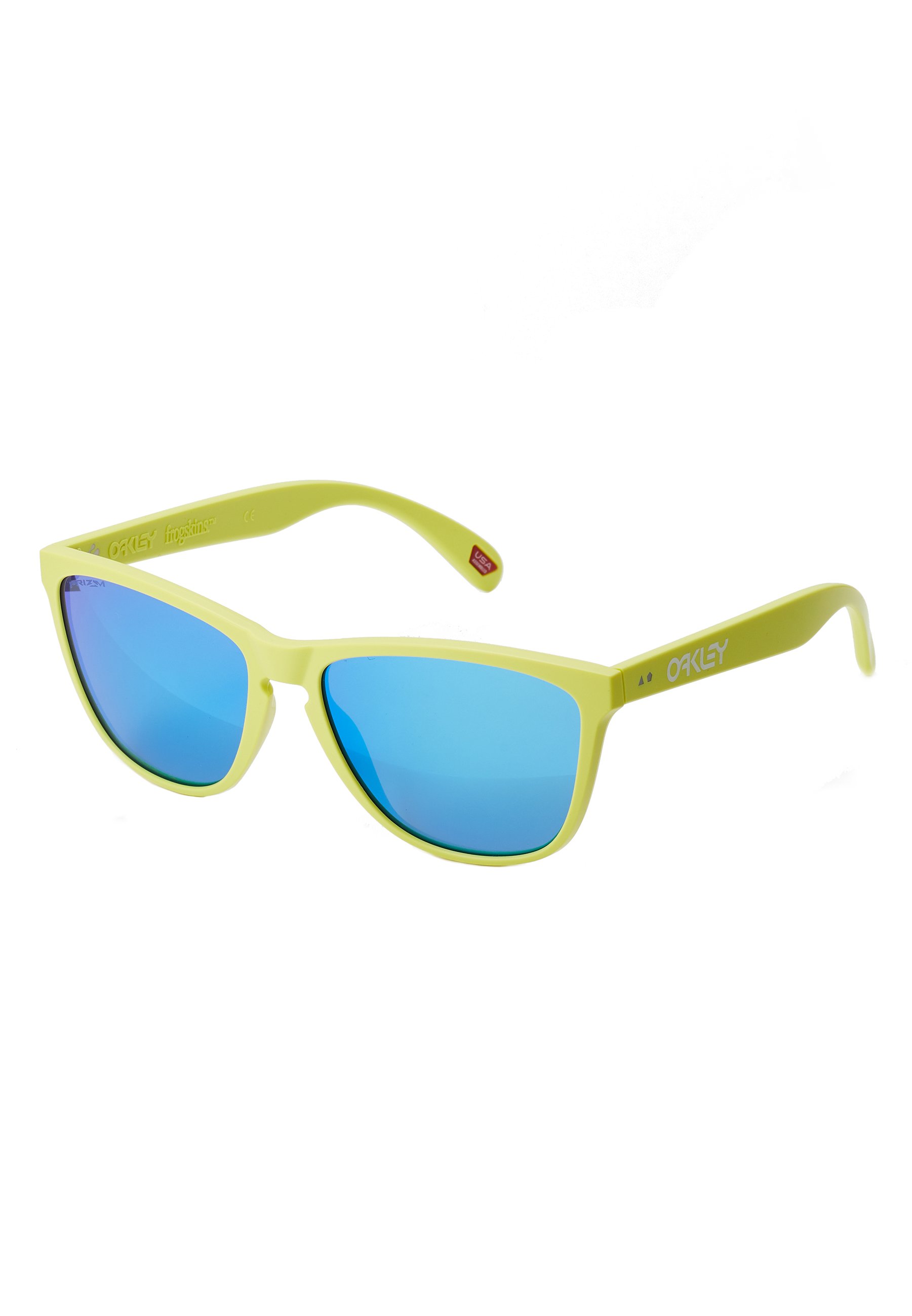 Oakley FROGSKINS - Occhiali da sole - matt neon yelolw/prizm sapphier/giallo  fluo - Zalando.it