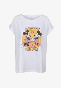 Re Covered DISNEY MICKEY MINNIE BOYFRIEND Printtipaita White re-covered-disney-mickey-minnie-boyfriend-printtipaita-white