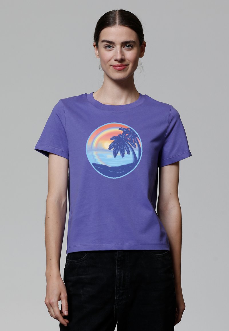 watapparel SUNSET RAINBOW - T-Shirt print - purple love