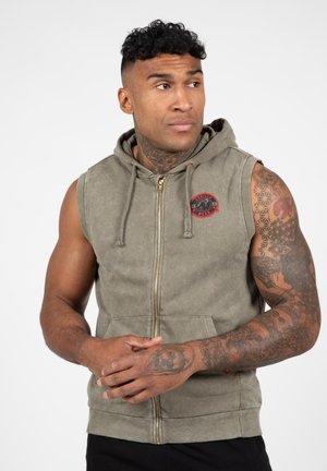 Zip-up sweatshirt - army green