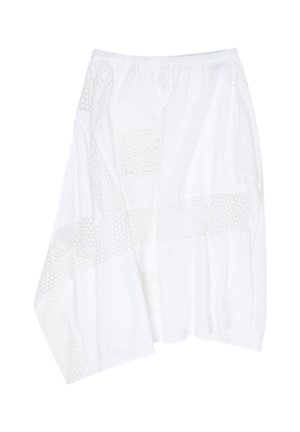 BIMBA Y LOLA, BIMBA Y LOLA FALDA PAÑUELOS IRREGULARES BORDADOS BLANCA - Falda acampanada - blanco