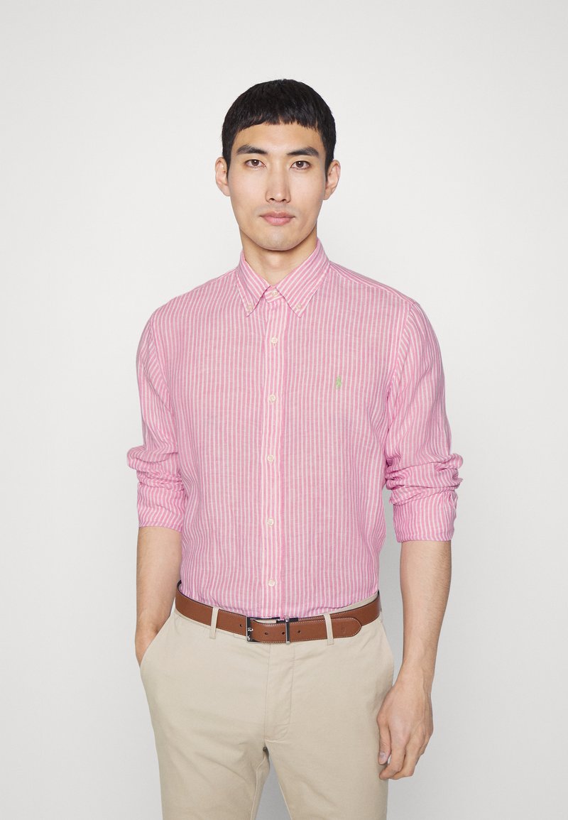 Polo Ralph Lauren LONG SLEEVE SPORT SHIRT Hemd pink/white/pink Zalando.at