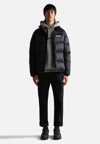 Napapijri B-BOX - Jersey con capucha - medium grey melange