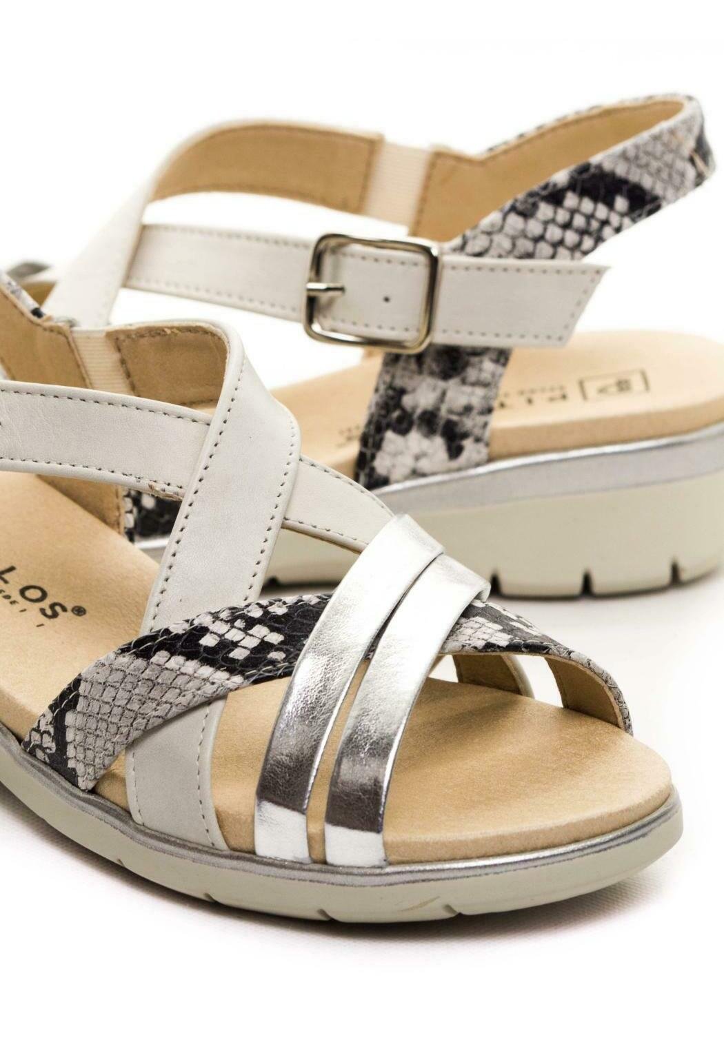 PITILLOS Sandalias de cuña - blanco - Zalando.es