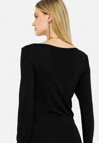 LIU JO DRAPED - Cocktailjurk - black