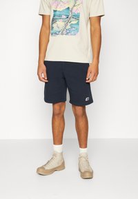 New Balance SMALL LOGO - Shorts - dark blue