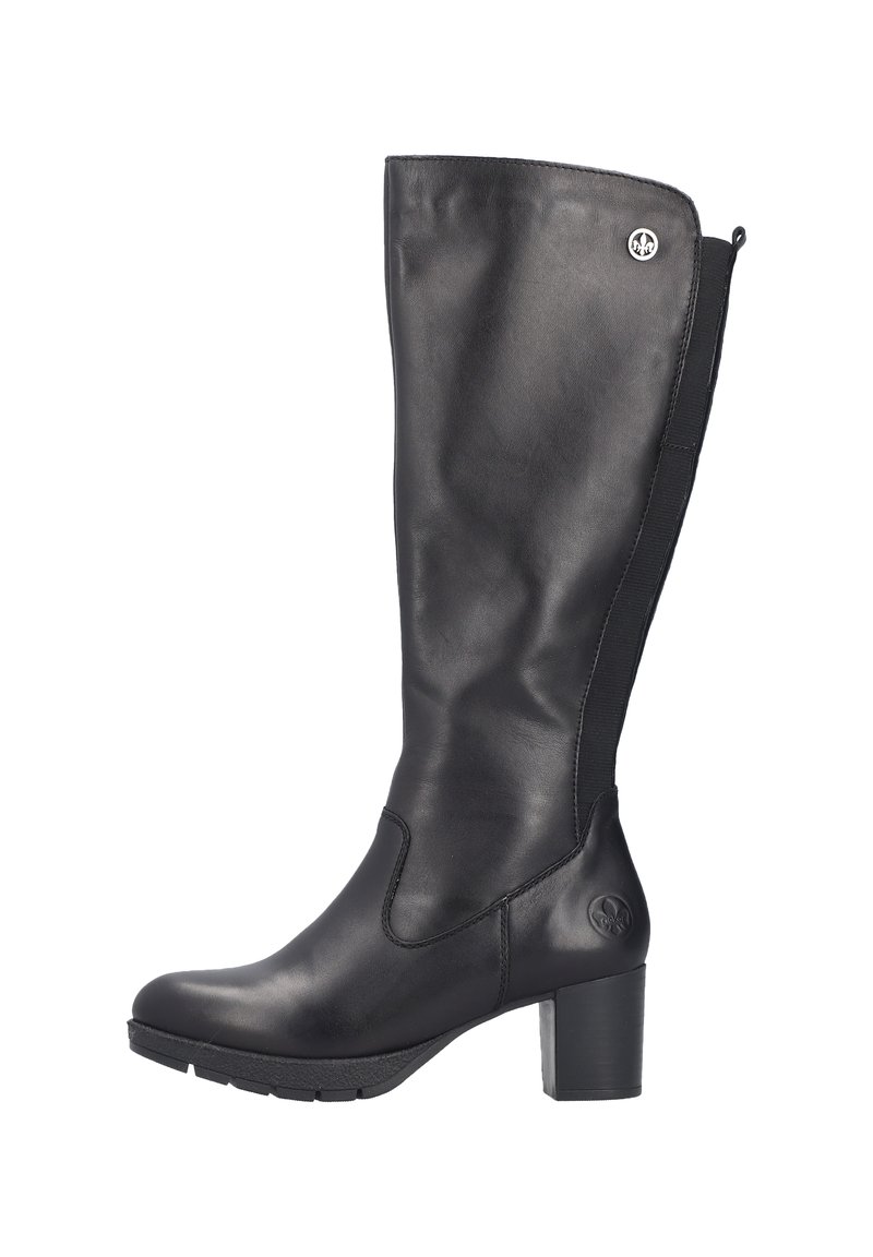 Rieker Bottes à plateau - schwarz