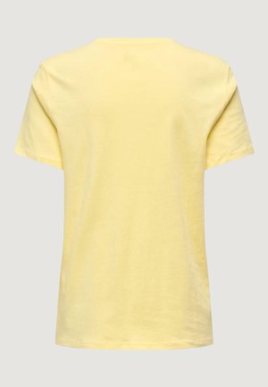 ONLY, ONLMIRA LIFE S/S EMB  T-SUD JRS 15368637 - T-shirt con stampa - yellow